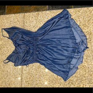 BLUE DENIM ROMPER